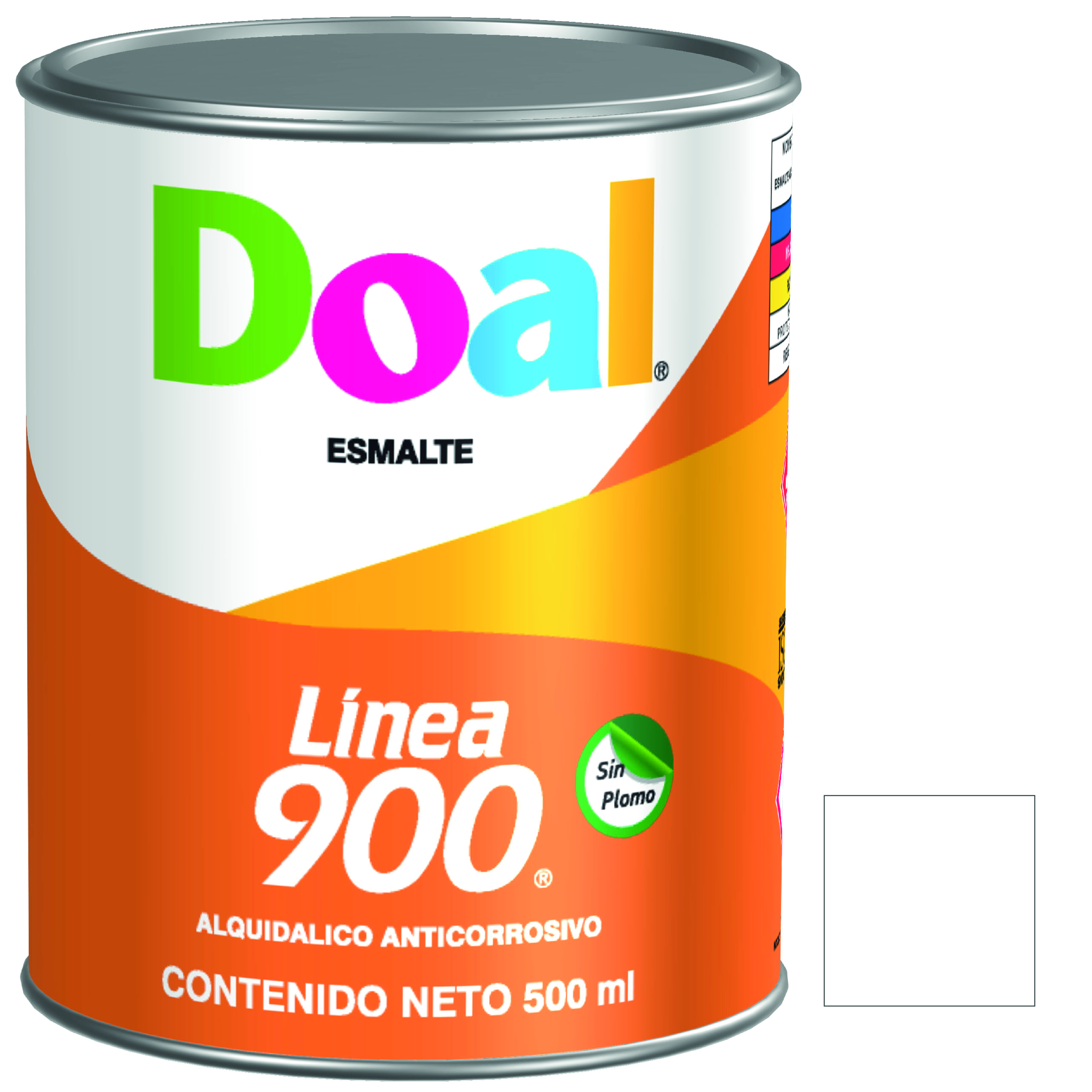 6678 DOAL - Esmalte linea 0900 900 blanco 0.5l Doal