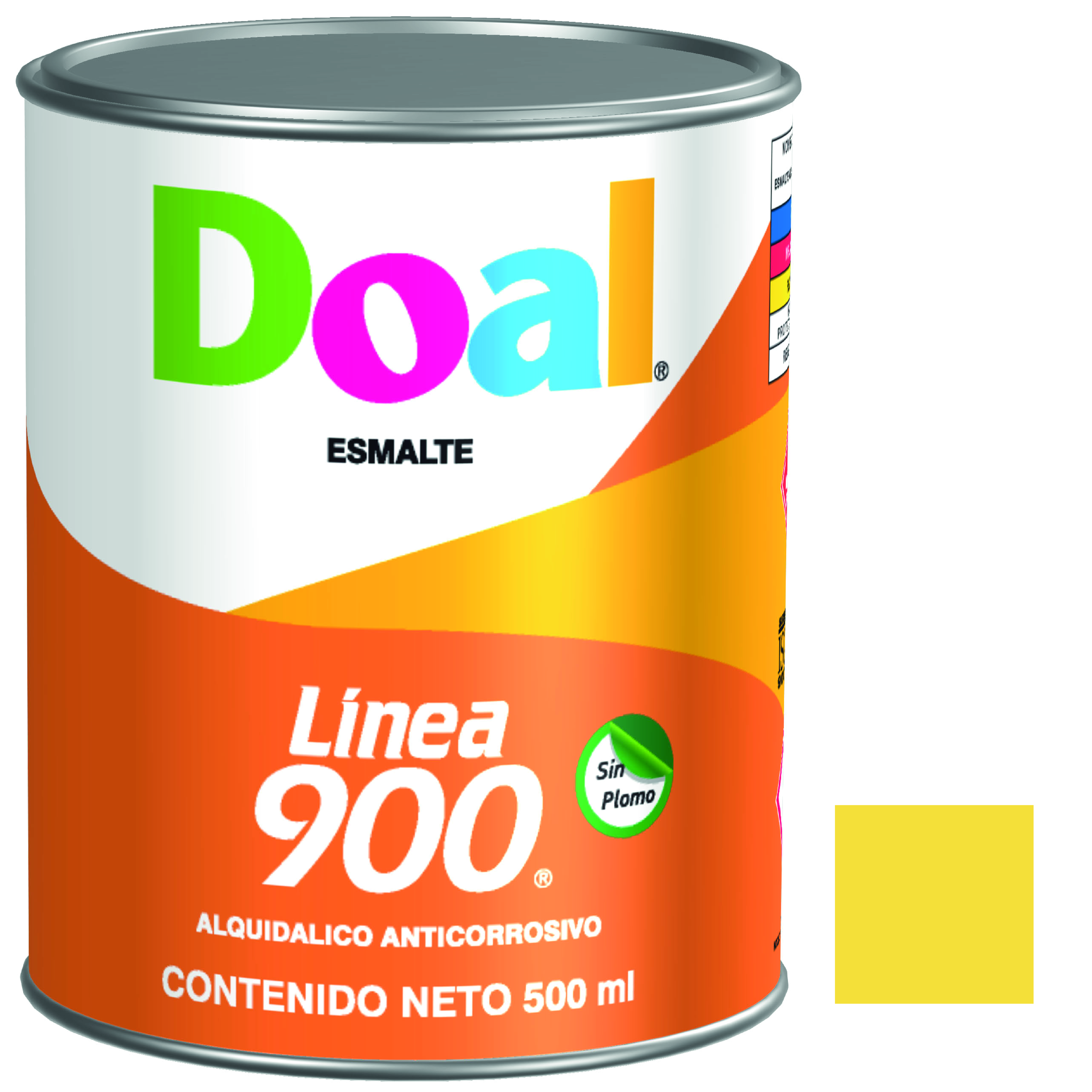 6700 DOAL - Esmalte linea 0900 906 amarillo canario 0.5l Doal