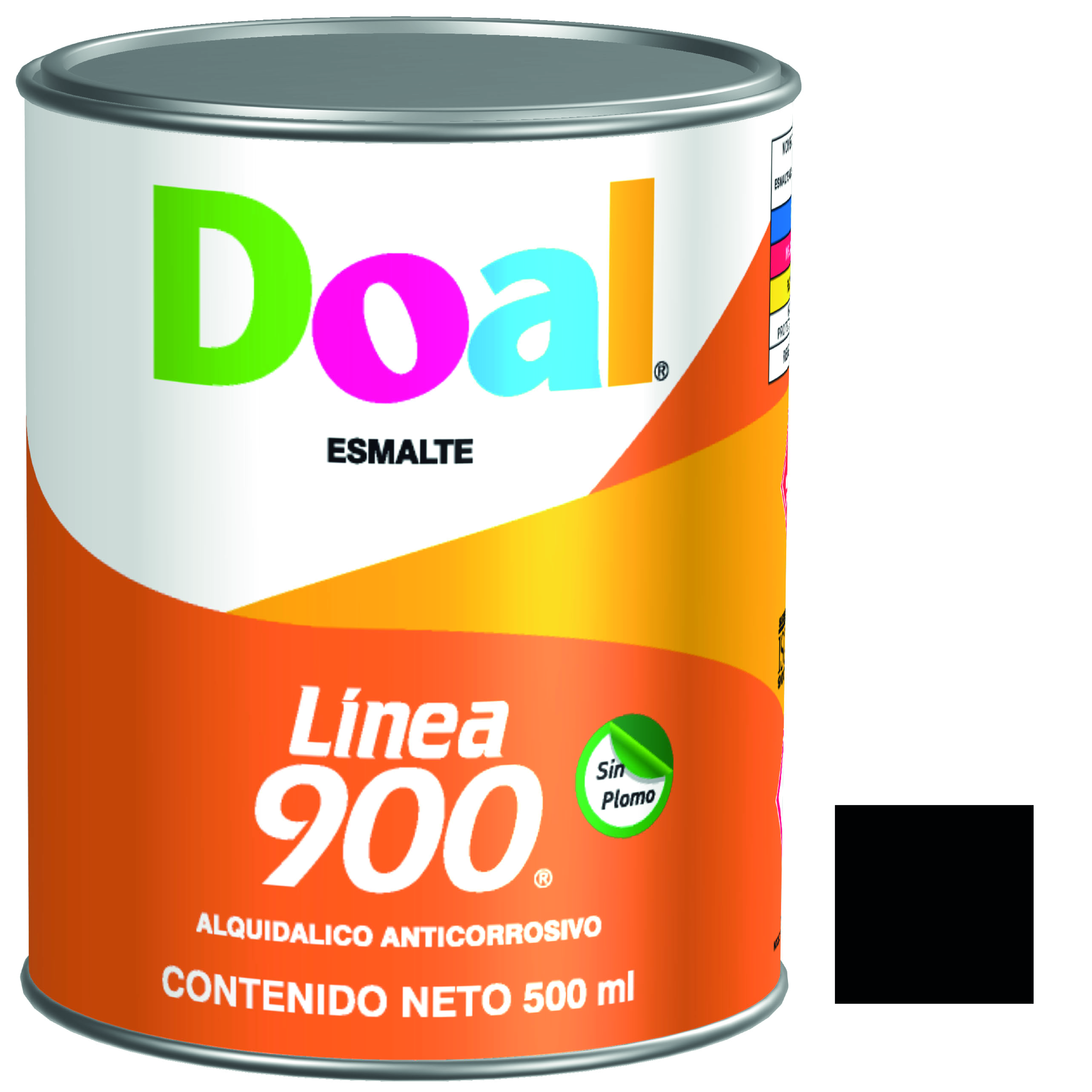 6744 DOAL - Esmalte linea 0900 917 negro 0.5l Doal