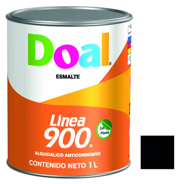 6745 DOAL - Esmalte linea 0900 917 negro 1.0l Doal