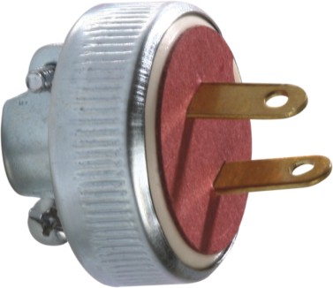 676 KLEY - Clavija blindada sencilla 10a 250v laton CLA018 Kley