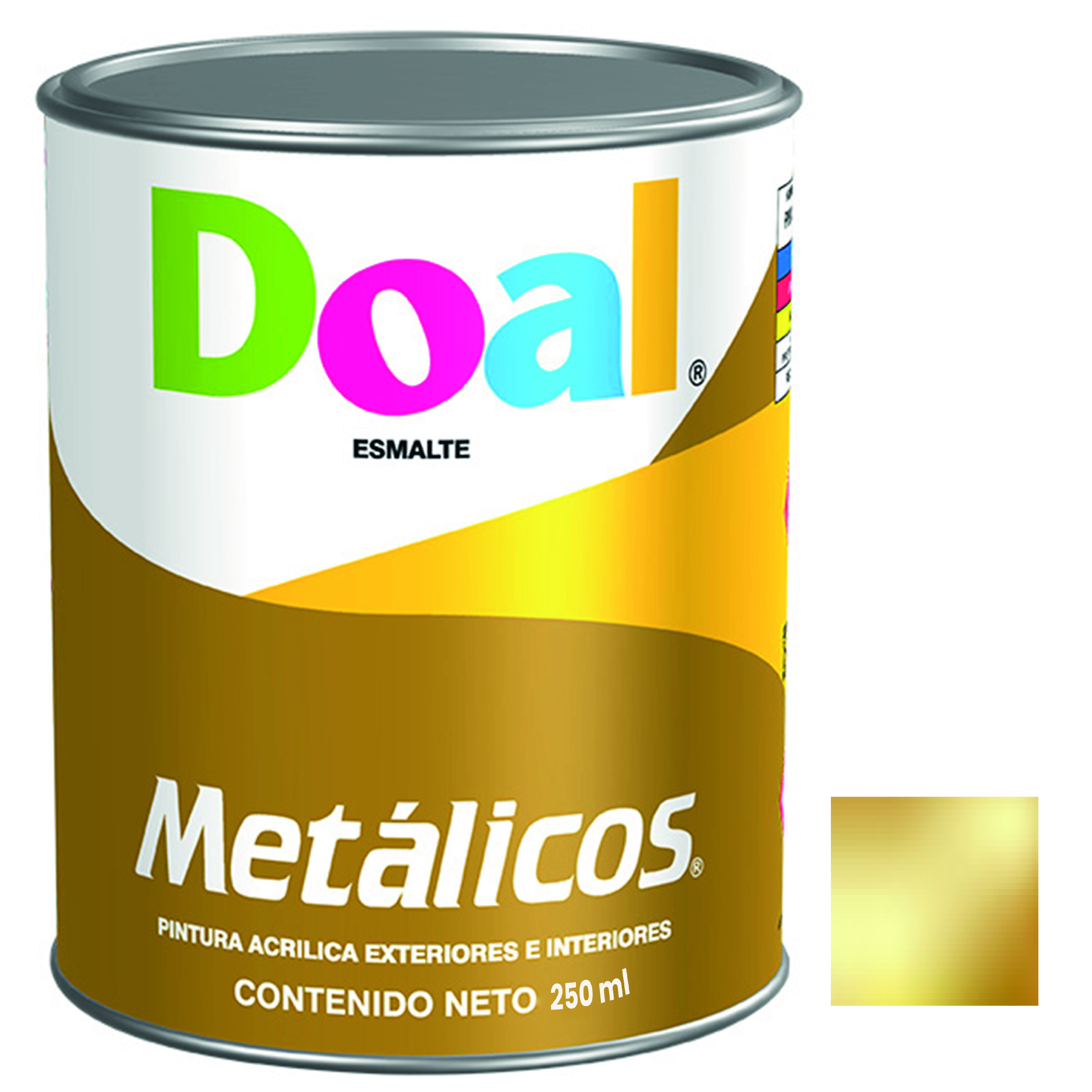 6993 DOAL - Pintura acrilica para metalicos oro rico 0.25 lt Doal