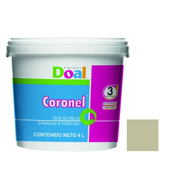 7035 DOAL - Pintura vinil coronel arena 4.0 lt Doal