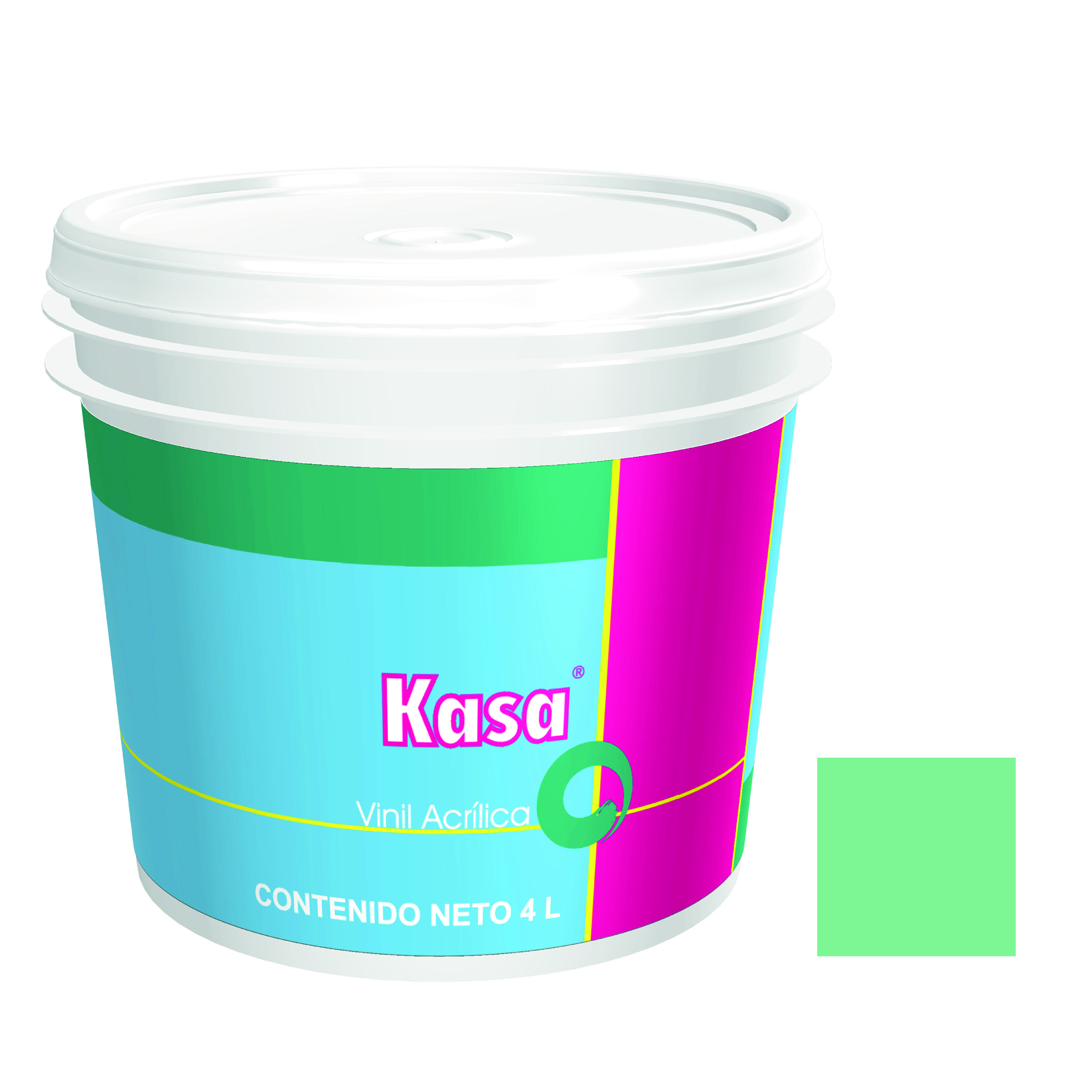7086 DOAL - Pintura vinil kasa verde 4.0 lt Doal