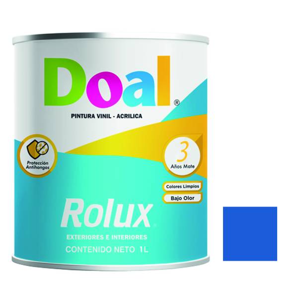 7110 DOAL - Pintura vinil rolux azul ceramico 1.0 lt Doal
