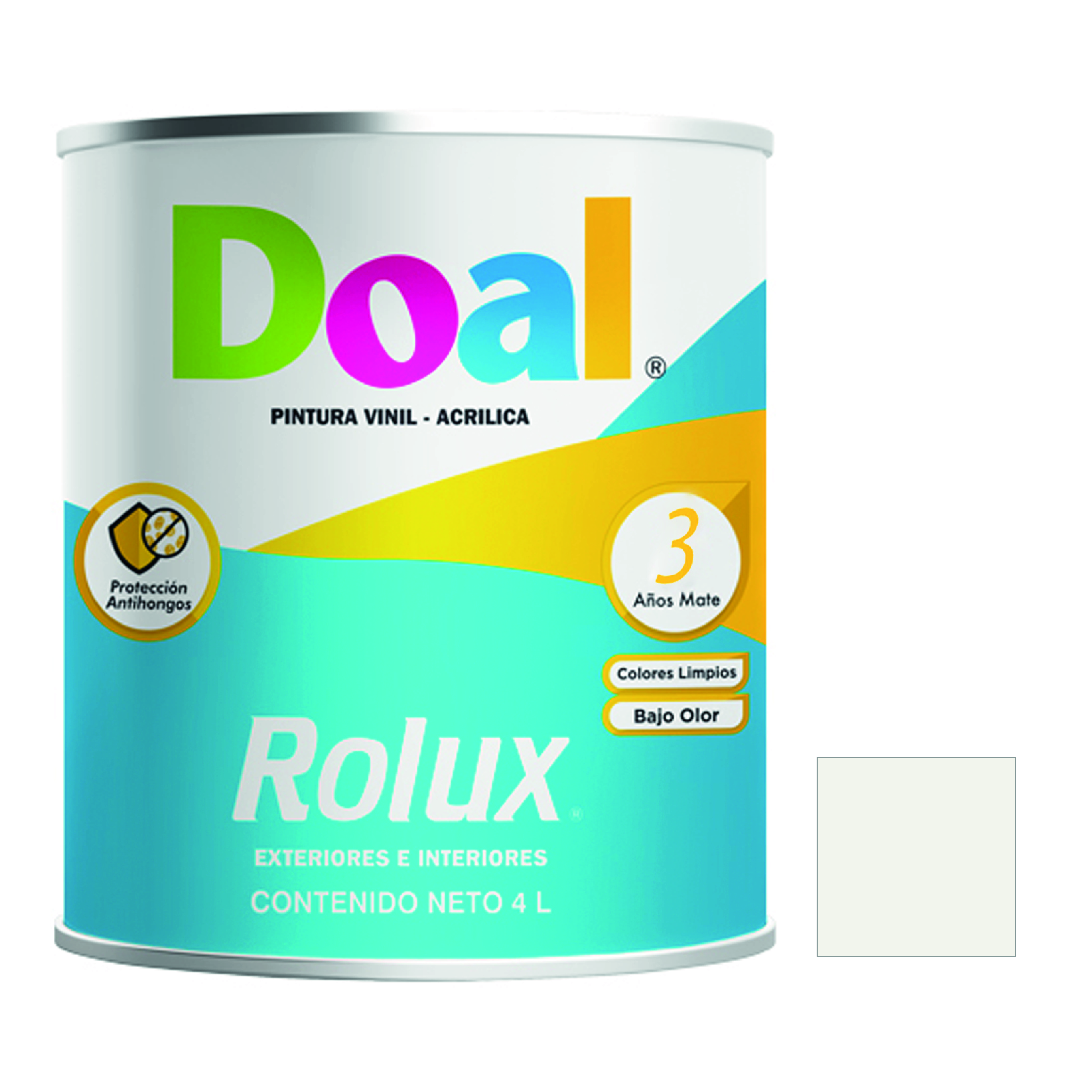 7113 DOAL - Pintura vinil rolux blanco ostion 1.0 lt Doal