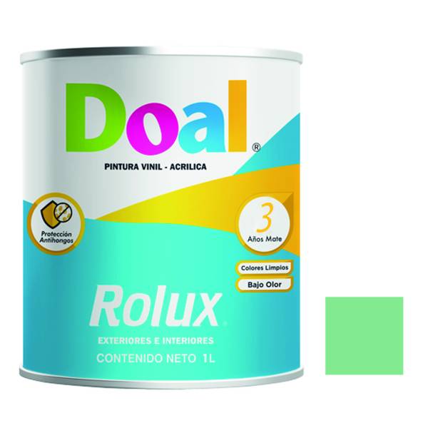 7124 DOAL - Pintura vinil rolux verde mar 1.0 lt Doal