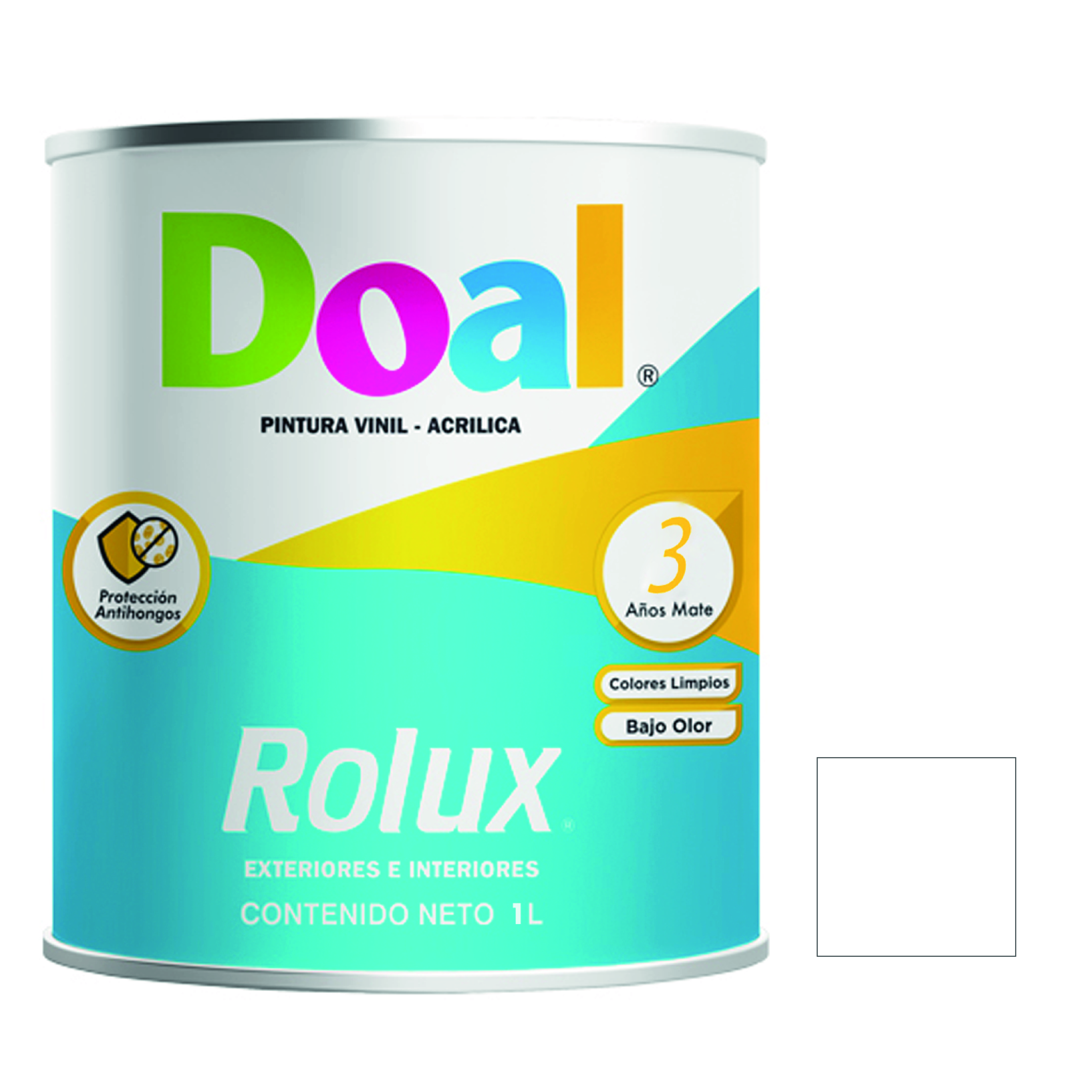 7138 DOAL - Pintura vinil rolux blanco 1.0 lt Doal