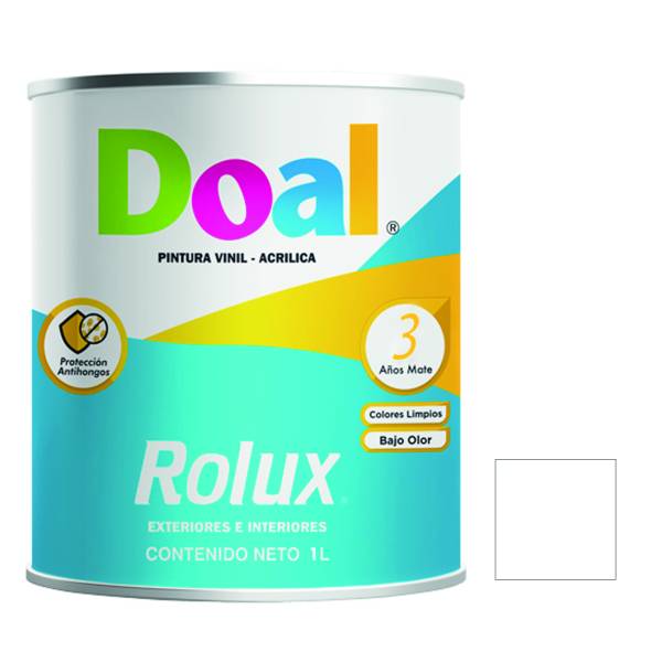 7138 DOAL - Pintura vinil rolux blanco 1.0 lt Doal