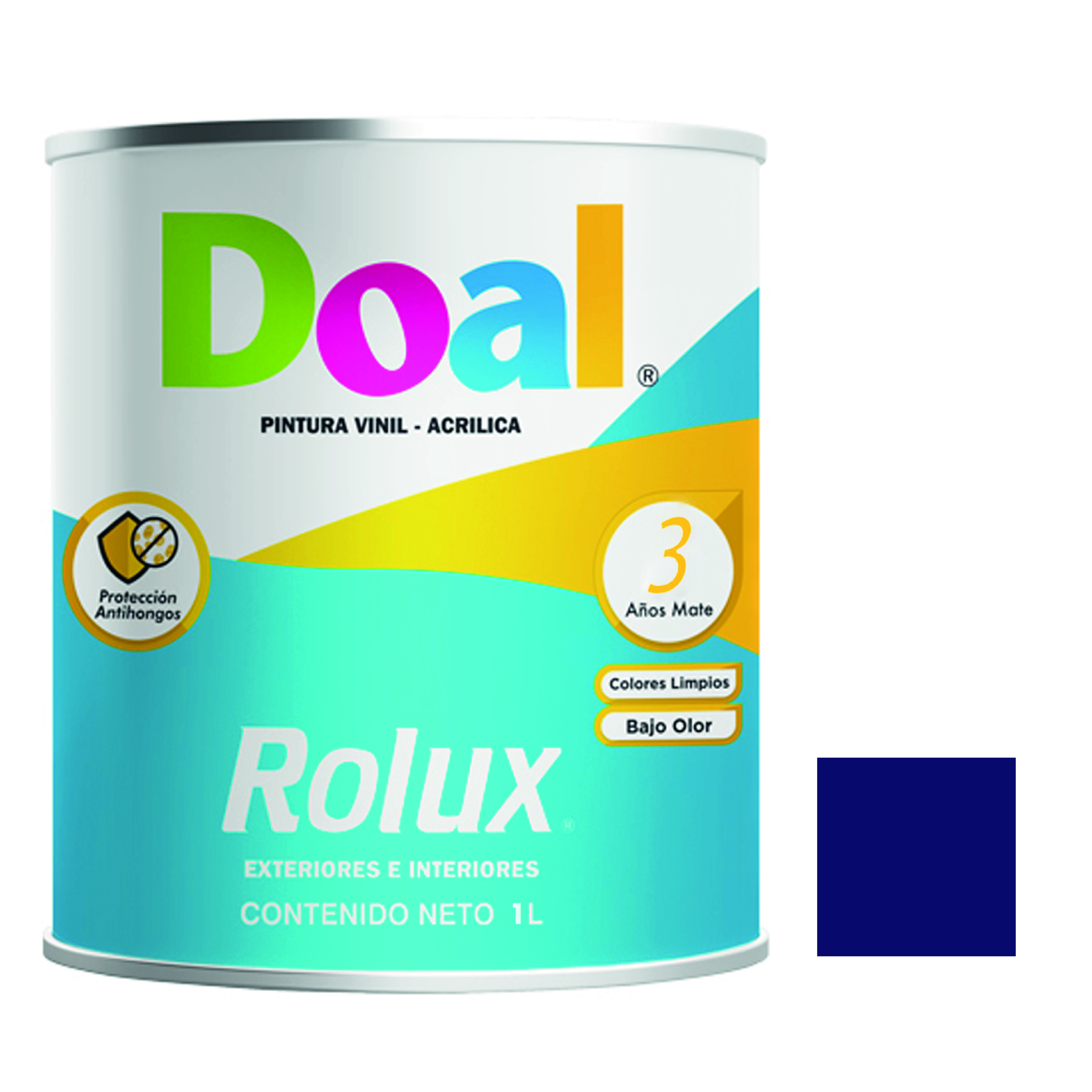 7156 DOAL - Pintura vinil rolux azul intenso 1.0 lt Doal