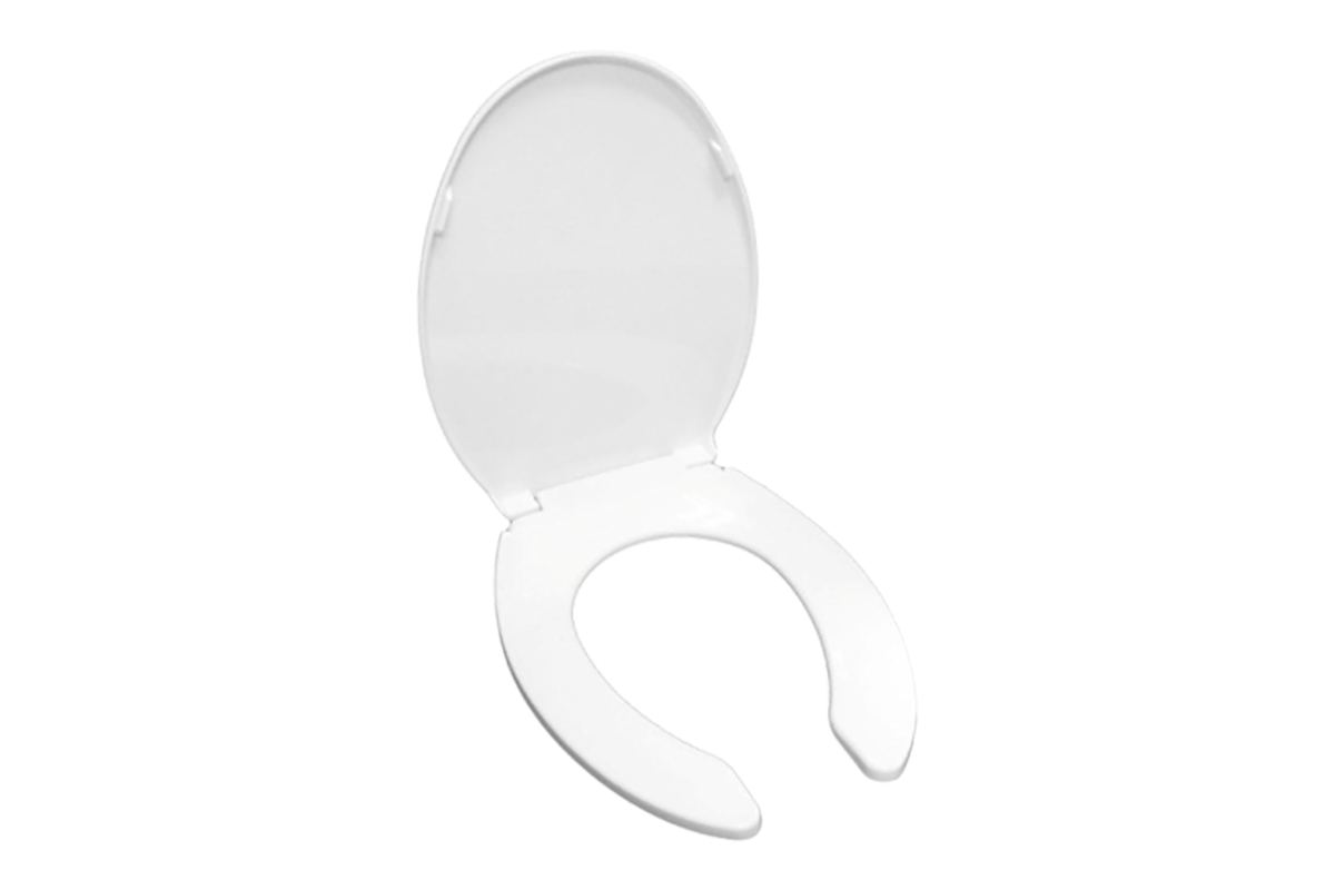 7681 BETA - Asiento para sanitario alargado blanco Beta