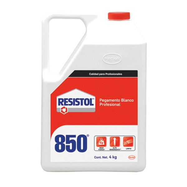 7888 RESISTOL - Pegamento 850 clasico blanco 4 kg lata RESISTOL
