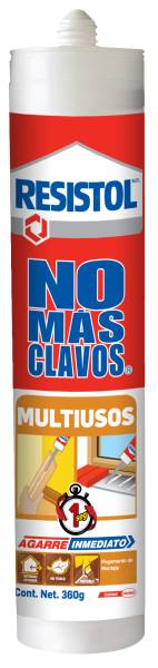 7901 RESISTOL - Pegamento no mas clavos blanco 353 gr lata RESISTOL