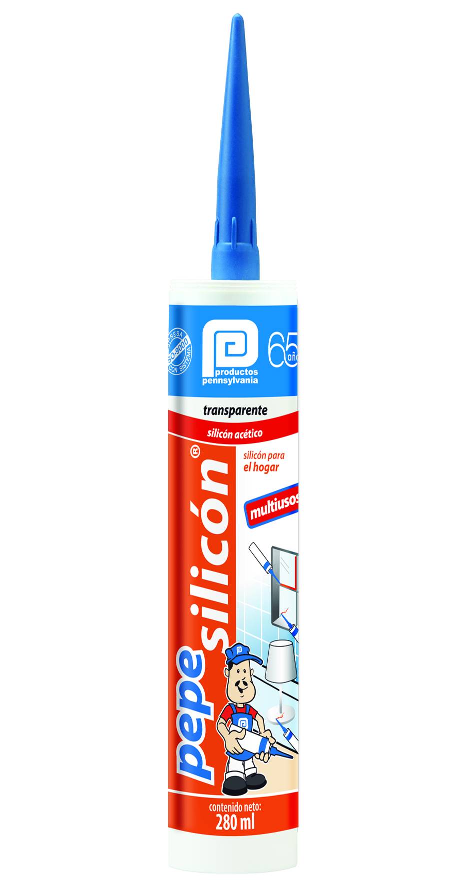 Silicon multiusos cartucho 280ml transparente PEPE Pennsylvania