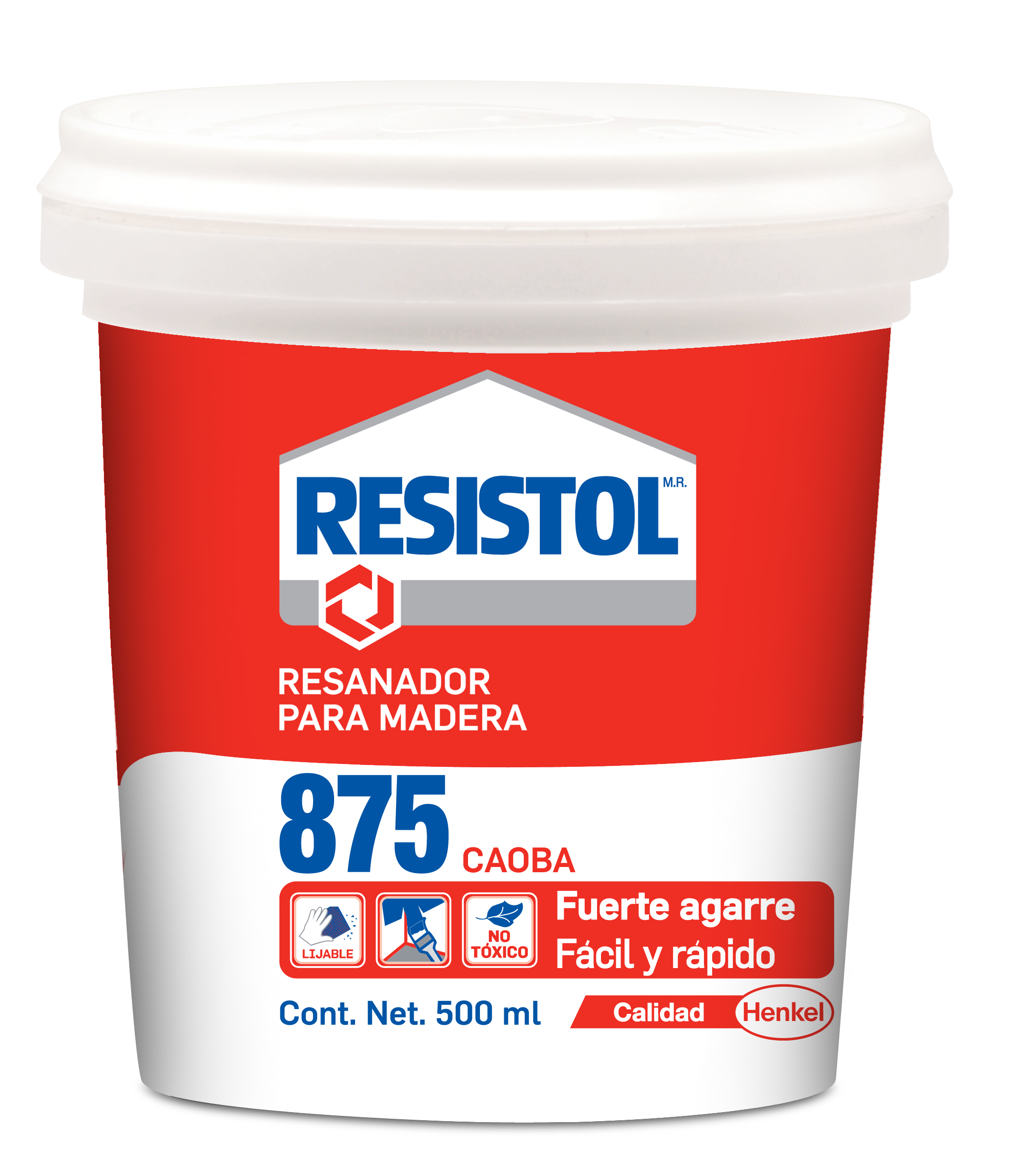 7915 RESISTOL - Resanador para madera 875 caoba 500ml Resistol