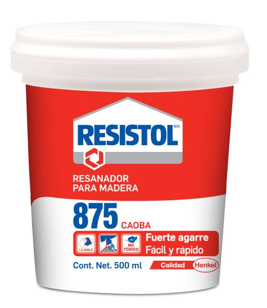 7915 RESISTOL - Resanador para madera 875 caoba 500ml Resistol