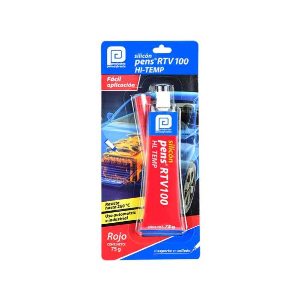 7930 PENSILVANIA - Silicon alta temperatura RTV100 blister 075gr rojo Pennsylvania