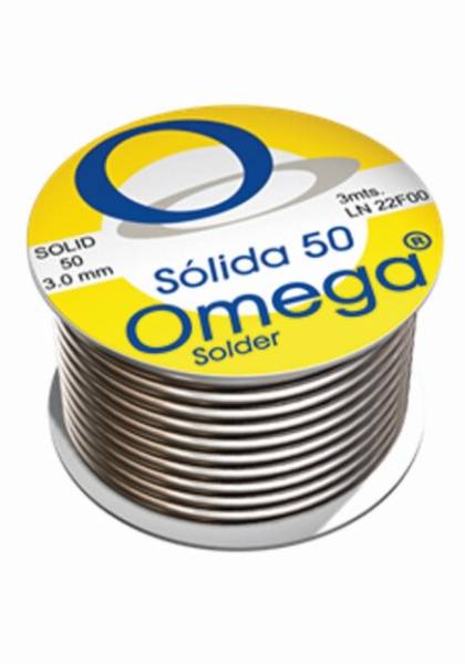 7955 OMEGA SOLDADURAS - Soldadura solida 50/50 3mm 3mt Omega