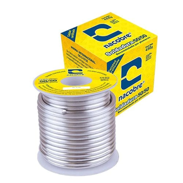 7956 NACOBRE - Soldadura solida 50/50 3mm 450gr Nacobre
