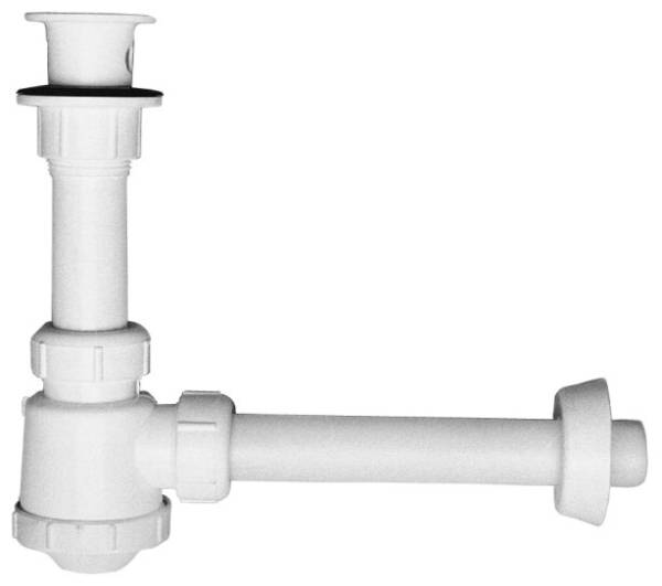 8195 RUGO - Trampa para lavabo rigida con registro PVC 29p Rugo