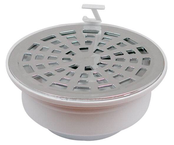 8211 RUGO - Coladera universal PVC rejilla cromada 47prc Rugo