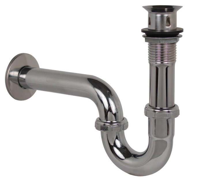8271 RUGO - Trampa para lavabo rigida con contra cromado laton 29b Rugo
