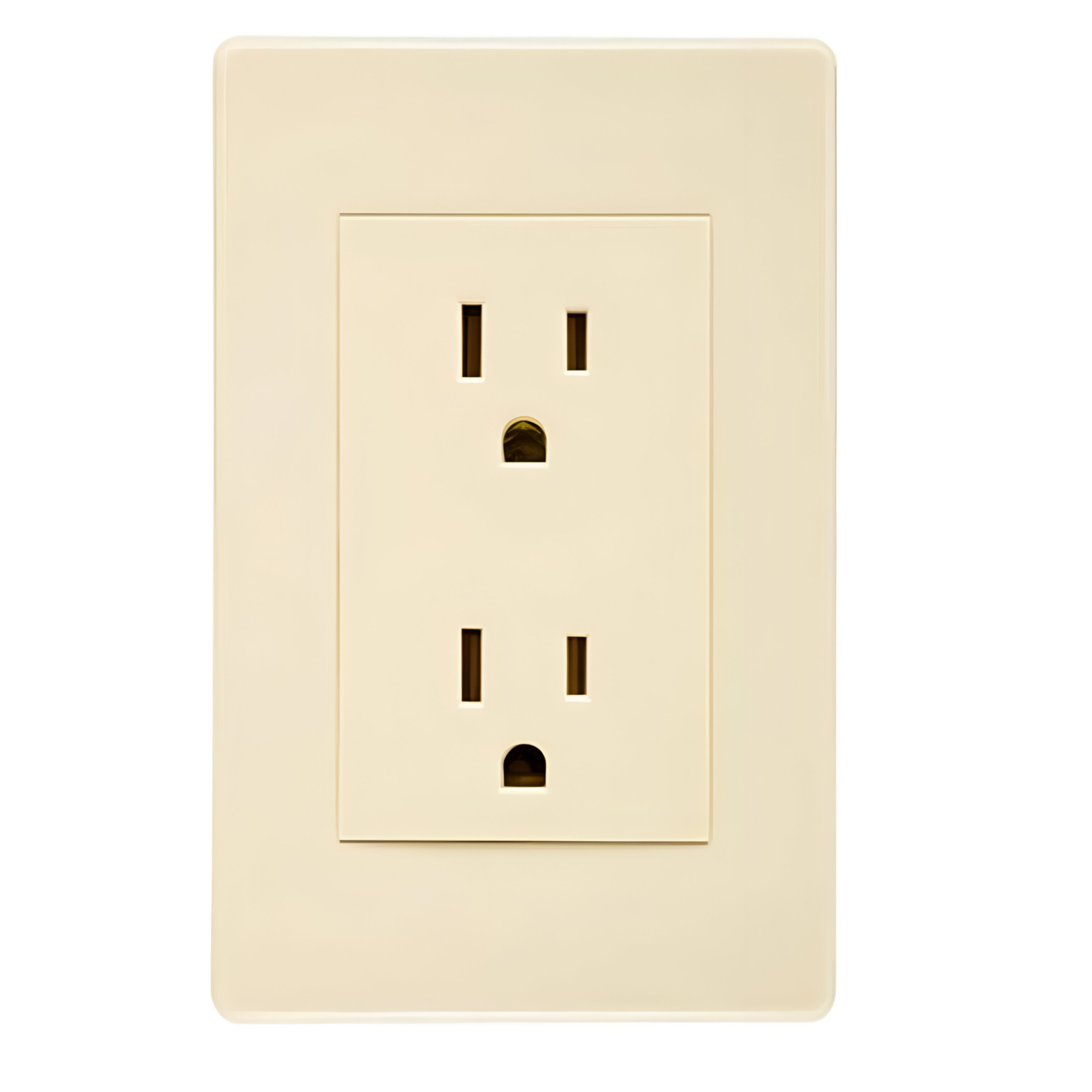 896 TRADIZIONE - Placa con contacto duplex 2p+t marfil Tradizione