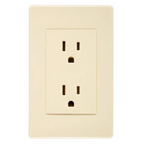 896 TRADIZIONE - Placa con contacto duplex 2p+t marfil Tradizione