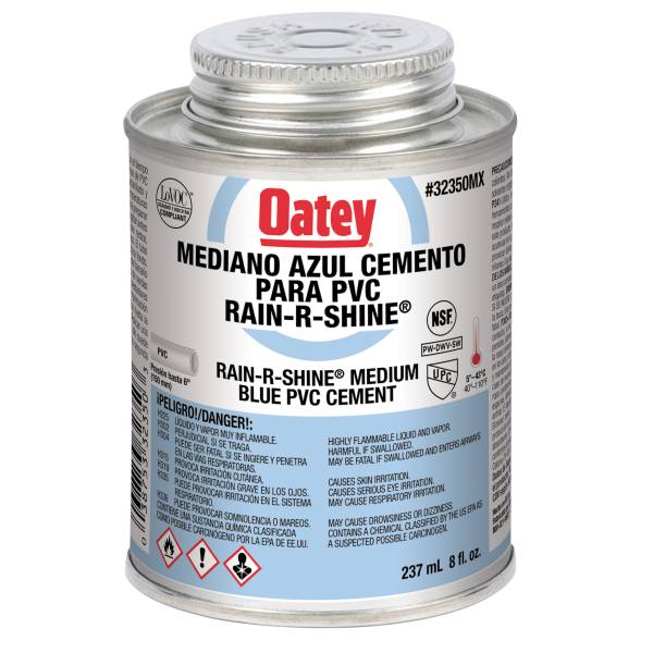 3591 OATEY - Pegamento para PVC 237ml 1/4 rain shine azul Oatey